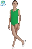 BODY DANZA IN LYCRA SMANICATO VERDE BAMBINA